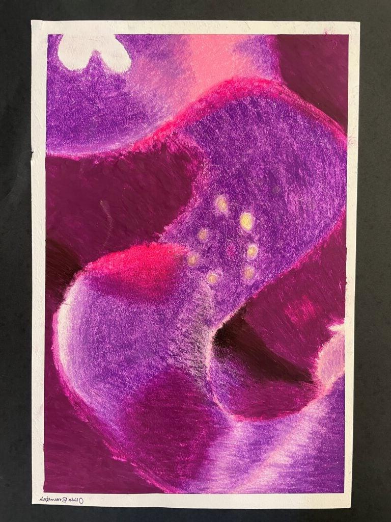 Olivia Braunstein, 7th Grade, "Untitled Oil Pastel Drawing", Drawing